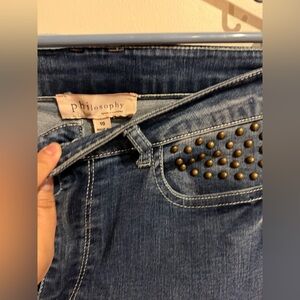 Philosophy Denim with Bronze Studs